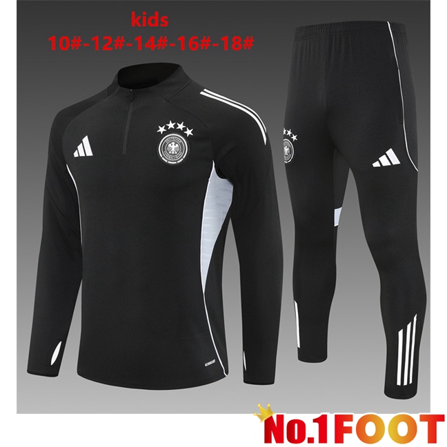 Germany Kids kit Training Tracksuit Black 2025/2026