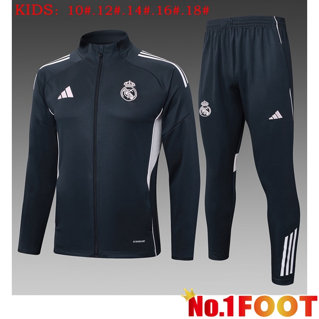 Real Madrid Kids kit Training Jacket Suit Blue Royal 2025/2026