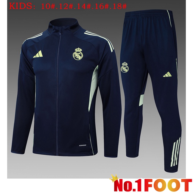 Real Madrid Kids kit Training Jacket Suit Blue Royal 2025/2026