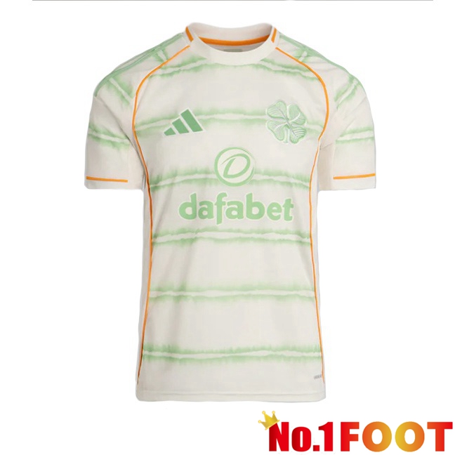 Celtic FC Third Soccer Jersey Green White 2025/2026