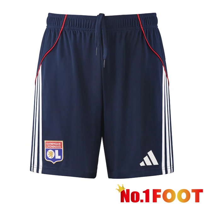 lyon OL Away Soccer Shorts Blue Royal 2025/2026