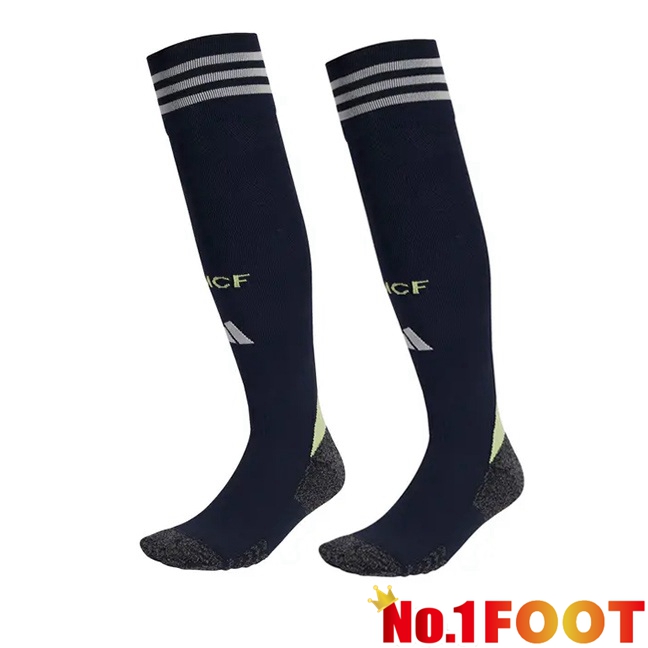 Real Madrid Away Soccer Socks Black 2025/2026