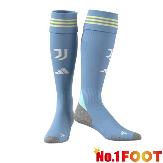 Juventus Away Soccer Socks Blue 2025/2026
