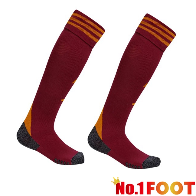 AS Rome Home Soccer Socks Red 2025/2026