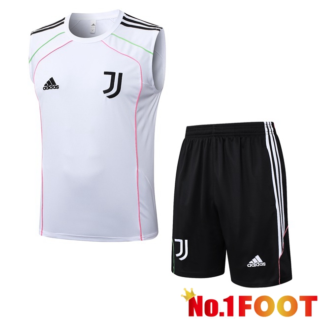 Juventus Gilet Soccer + Shorts White 2025/2026