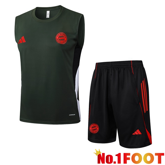 Bayern Munich Gilet Soccer + Shorts Green 2025/2026