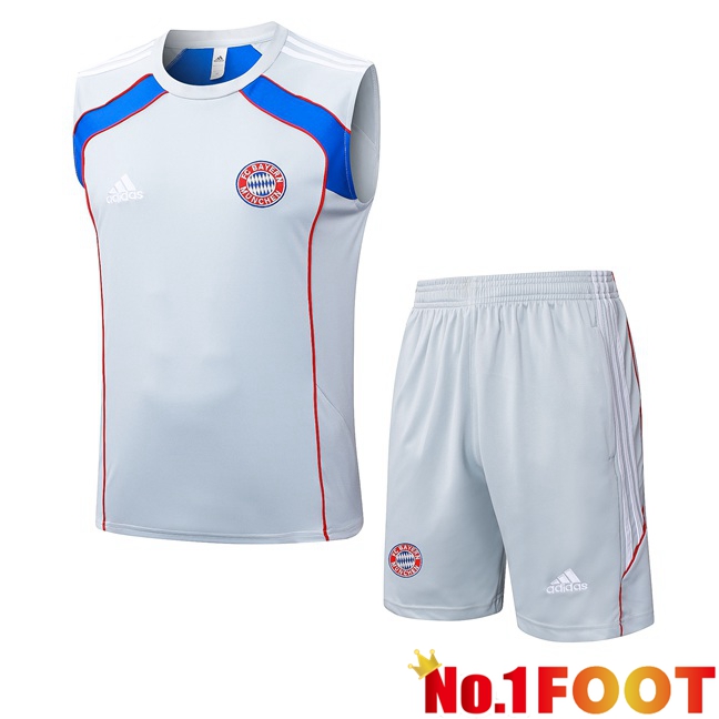 Bayern Munich Gilet Soccer + Shorts White 2025/2026