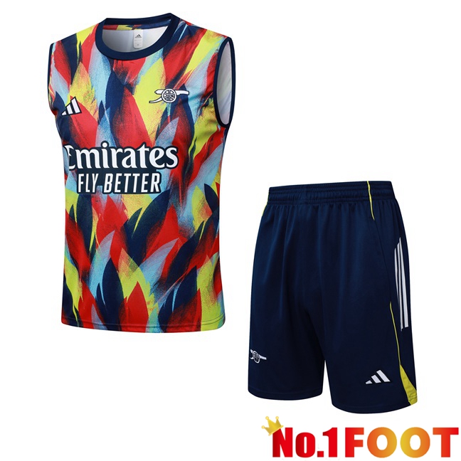 Arsenal Gilet Soccer + Shorts Red Blue 2025/2026