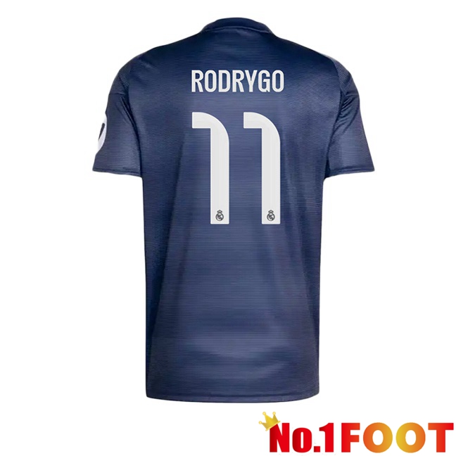 Real Madrid (Rodrygo 11) Away Soccer Jersey Blue Royal 2025/2026