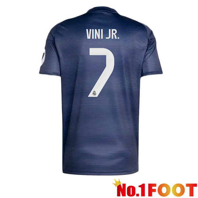Real Madrid (Vini Jr. 7) Away Soccer Jersey Blue Royal 2025/2026
