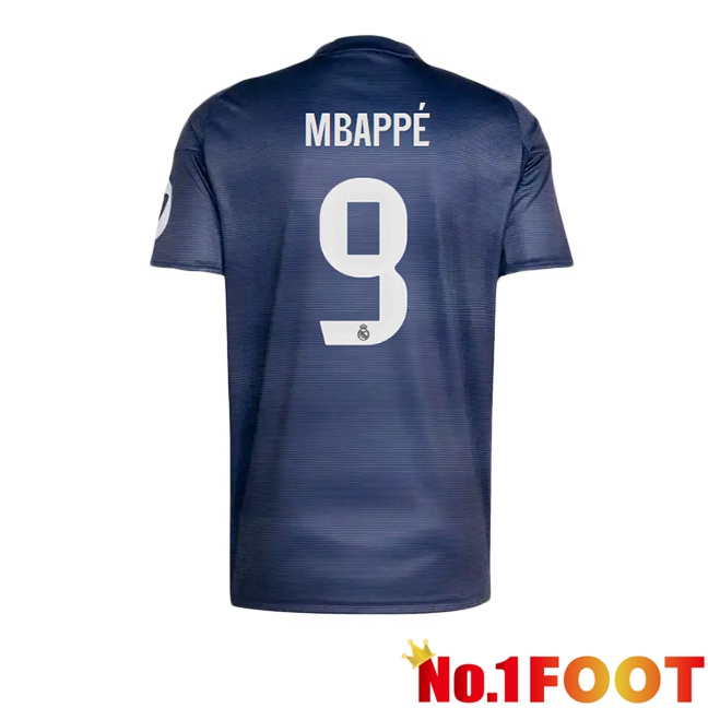 Real Madrid (Mbappé 9) Away Soccer Jersey Blue Royal 2025/2026
