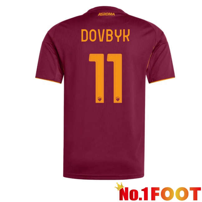 AS Rome (DOVBYK 11) Home Soccer Jersey Red 2025/2026