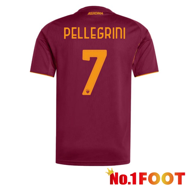 AS Rome (PELLEGRINI 7) Home Soccer Jersey Red 2025/2026