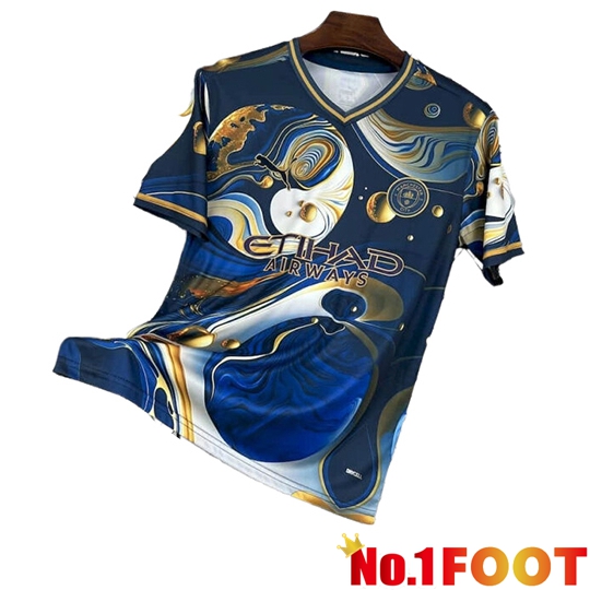 Manchester City Soccer Jersey Special Edition Blue 2025 2026