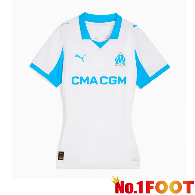 Marseille OM Women Home Soccer Jersey White 2025/2026