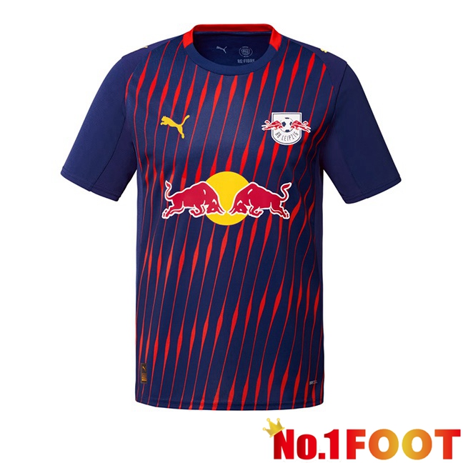 RB Leipzig Away Soccer Jersey Red Blue Royal 2025/2026