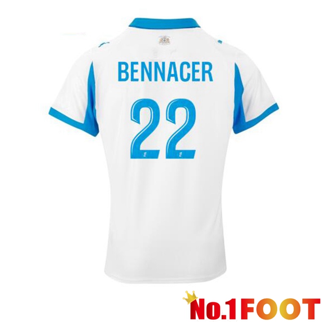 Marseille OM (BENNACER 22) Home Soccer Jersey White 2025/2026