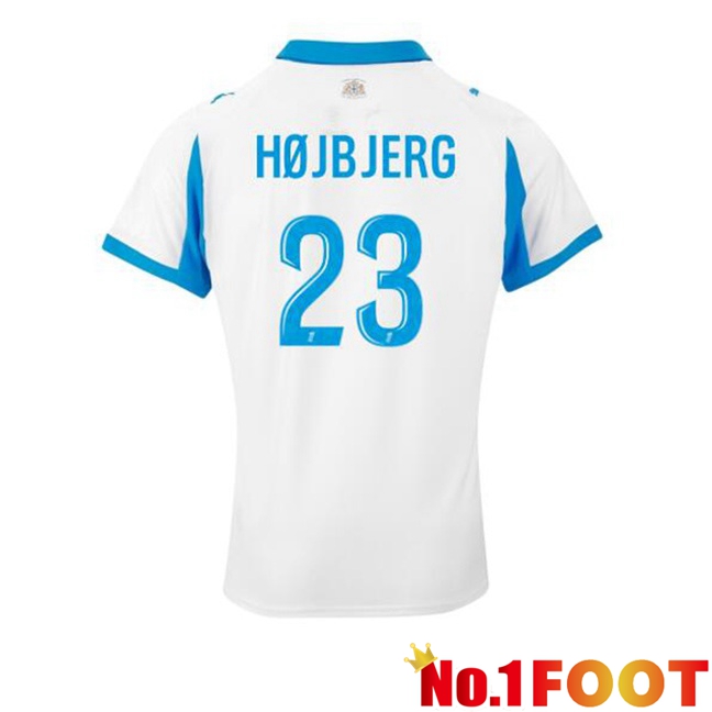 Marseille OM (HØJBJERG 23) Home Soccer Jersey White 2025/2026