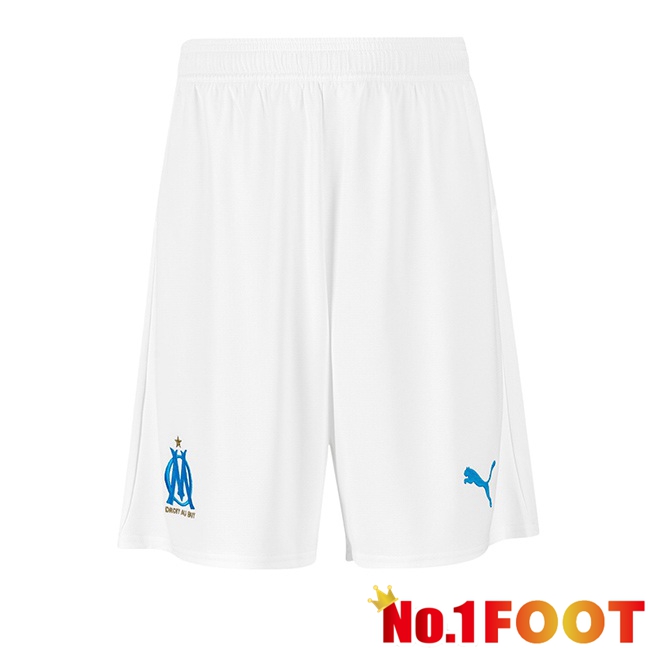 Marseille OM Home Soccer Shorts White 2025/2026