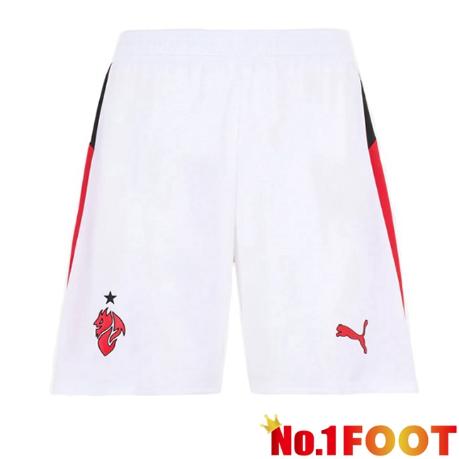 AC Milan Away Soccer Shorts White 2025/2026