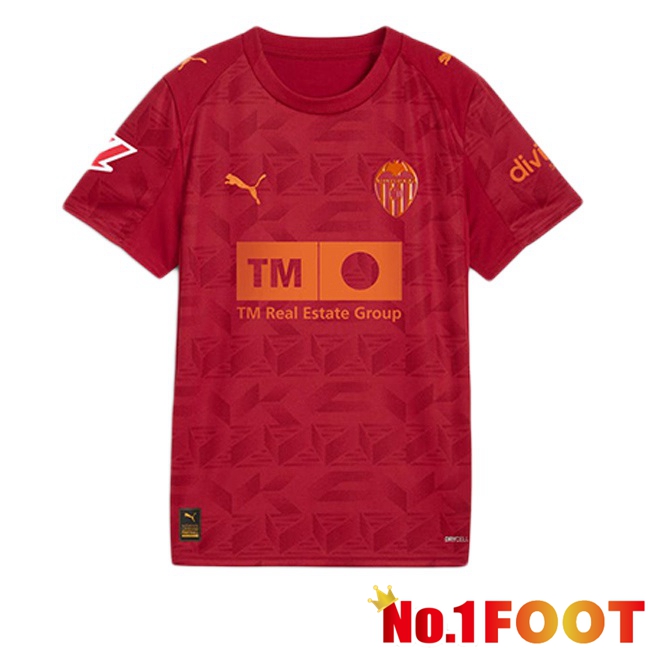 Valencia CF Away Soccer Jersey Red 2025/2026