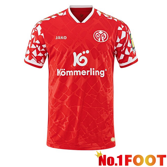 FSV Mainz 05 Home Soccer Jersey Red 2025/2026