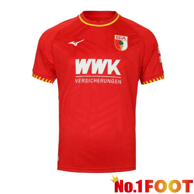 FC Augsburg Away Soccer Jersey Red 2025/2026