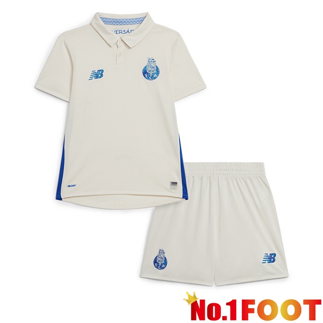 FC Porto Kids Third Soccer Jersey White 2025/2026