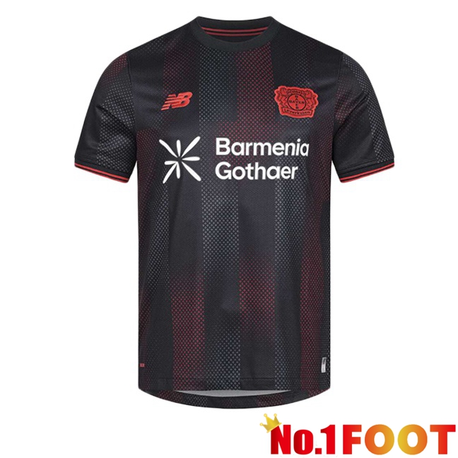 Bayer 04 Leverkusen Home Soccer Jersey Black 2025/2026