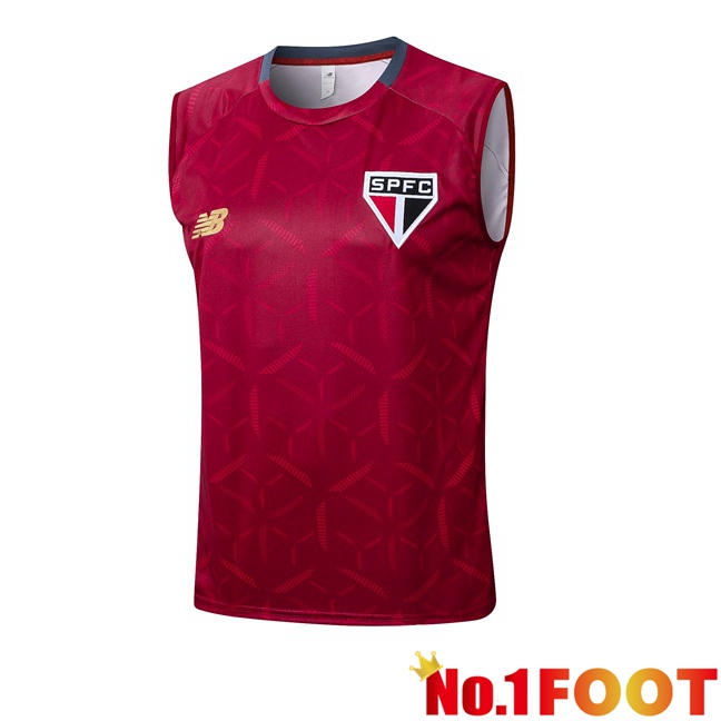 Sao Paulo FC Gilet Soccer Red 2025/2026