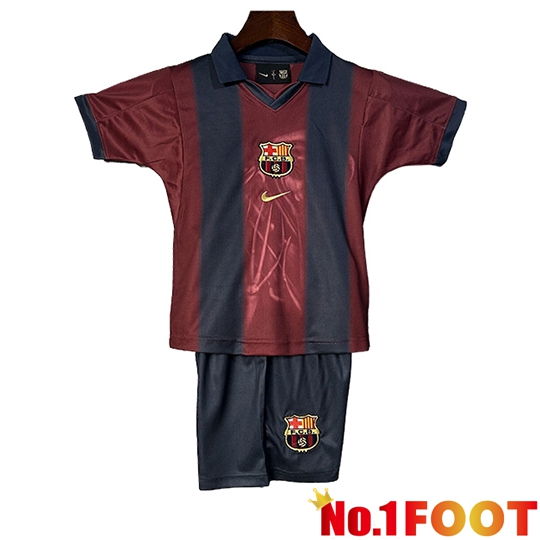 Barcelona Kids Soccer Jersey Special Edition Red Blue 2025 2026