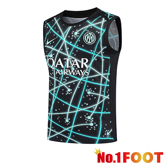 Inter Milan Gilet Soccer Black Blue 2025 2026