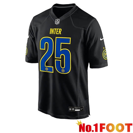 Inter Milan x NFL Soccer Jersey Special Edition Black 2025 2026