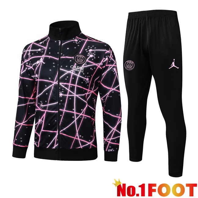 Jordan Paris PSG kit Training Jacket Suit Black Pink 2025/2026