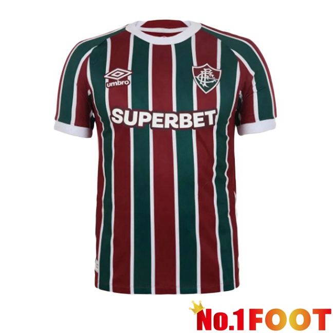 Fluminense Home Soccer Jersey Red Green 2025/2026