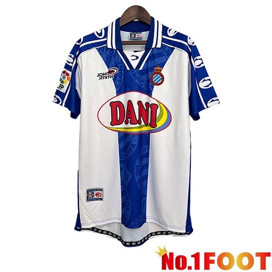 RCD Espanyol Retro Home Soccer Jersey 1999 2000