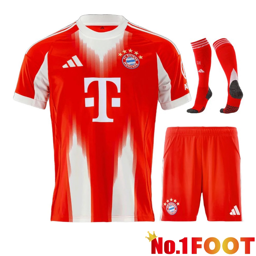 Bayern Munich Home kit Soccer Jersey (Shorts + Socks) 2025 2026