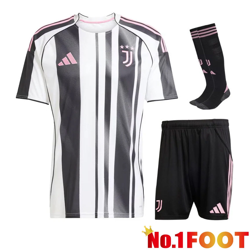 Juventus Home kit Soccer Jersey (Shorts + Socks) 2025 2026