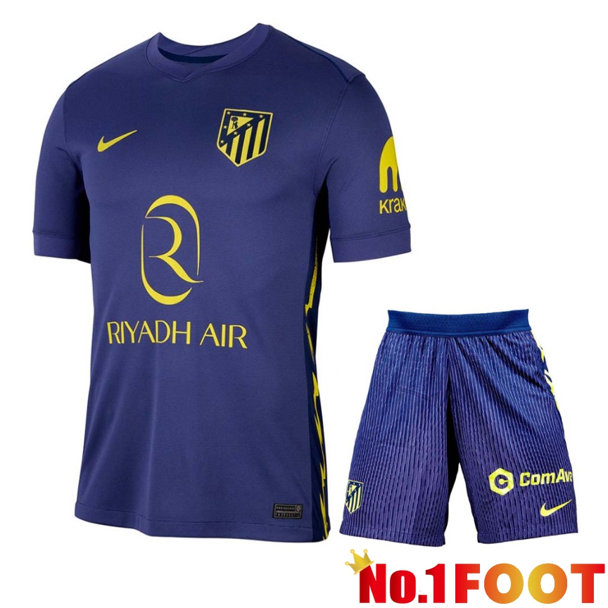 Atletico Madrid Away kit Soccer Jersey + Shorts 2025 2026