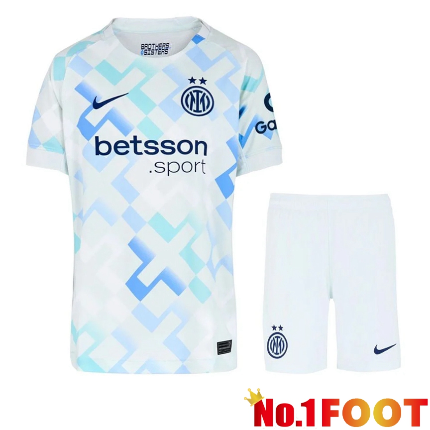 Inter Milan Away kit Soccer Jersey + Shorts 2025 2026