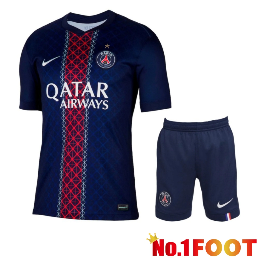Paris PSG Home kit Soccer Jersey + Shorts 2025 2026