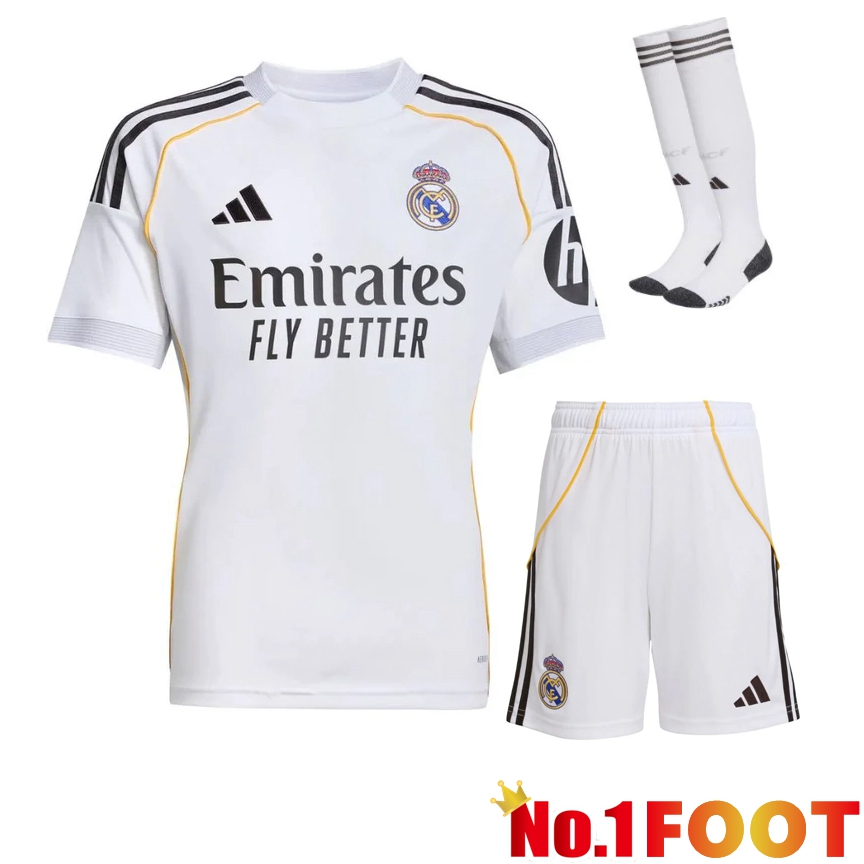 Real Madrid Home kit Soccer Jersey (Shorts + Socks) 2025 2026