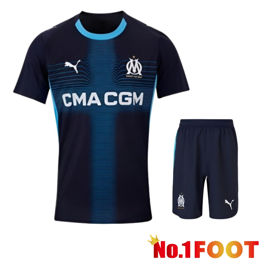 Marseille OM Away kit Soccer Jersey + Shorts 2025 2026