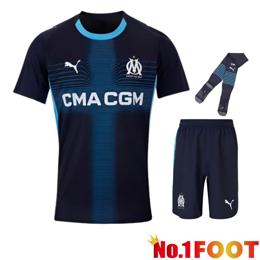 Marseille OM Away kit Soccer Jersey (Shorts + Socks) 2025 2026
