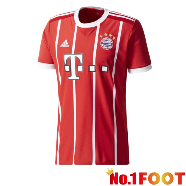 Bayern Munich Retro Home Soccer Jersey Red 2017-2018