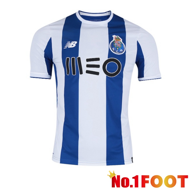 FC Porto Retro Home Soccer Jersey White Blue 2017-2018