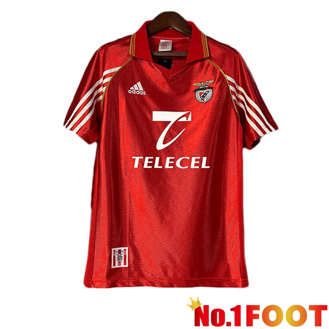 S.L Benfica Retro Home Soccer Jersey Red 1998-1999