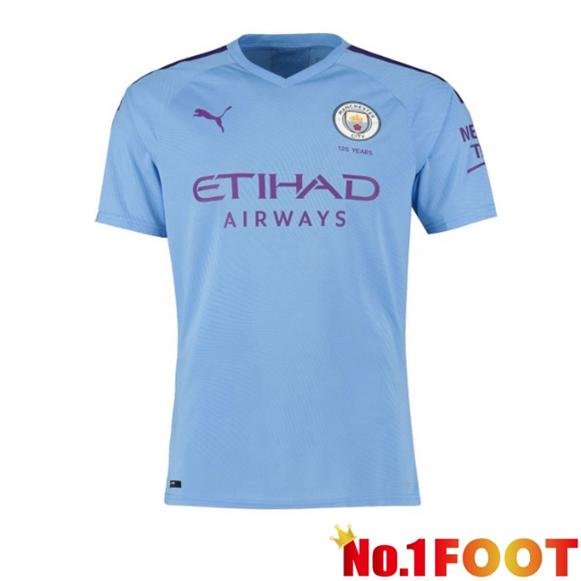 Manchester City Retro Home Soccer Jersey Blue 2019-2020