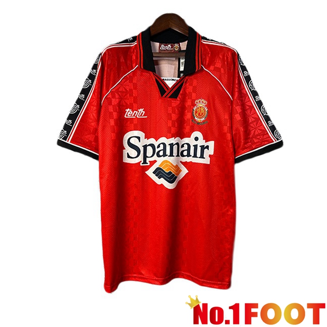 RCD Mallorca Retro Home Soccer Jersey Red 1996-1997