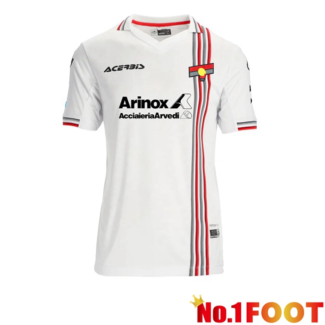 US Cremonese Away Soccer Jersey White 2025/2026